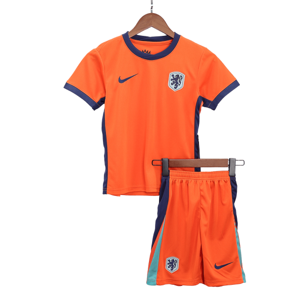 Kids Netherlands 2024-25 Home EURO Kit - Image 3