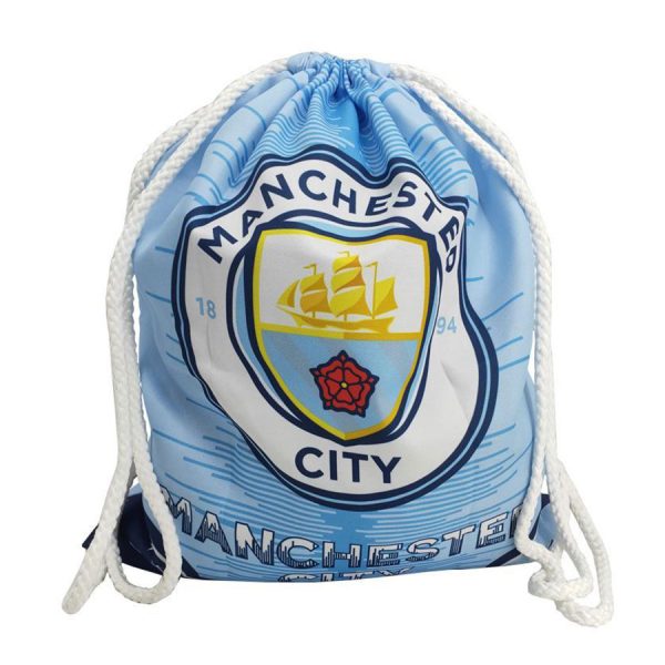 Manchester City Logo Drawstring Bag