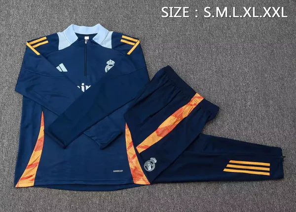 Real Madrid 2024-25 Long Sleeve Shirts Training Suits - Image 4
