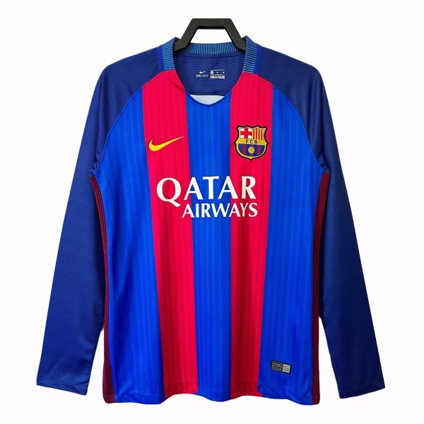 Barcelona 2016-17 Retro Home Long Sleeve Shirt