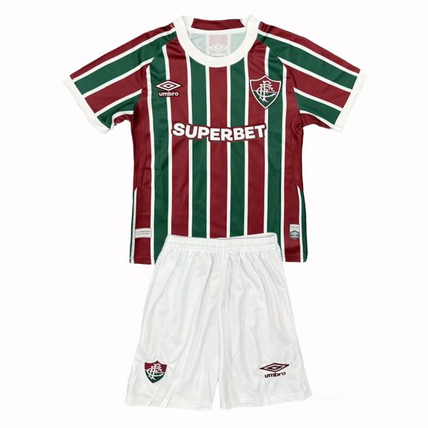 Kids Fluminense 2025-26 Home Kit