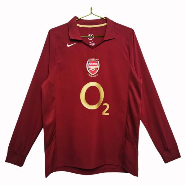 Arsenal 2005-06 Retro Home Long Sleeve Shirt