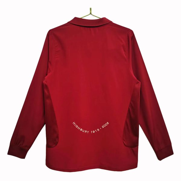 Arsenal 2005-06 Retro Home Long Sleeve Shirt - Image 2