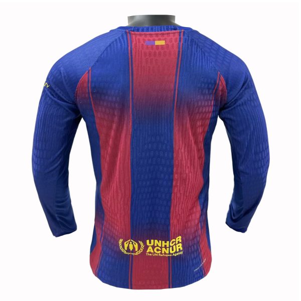 Barcelona 2025-26 Home Player Long Sleeve Shirt - Image 2