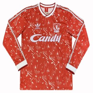 Liverpool 1989-91 Retro Home Long Sleeve Shirt