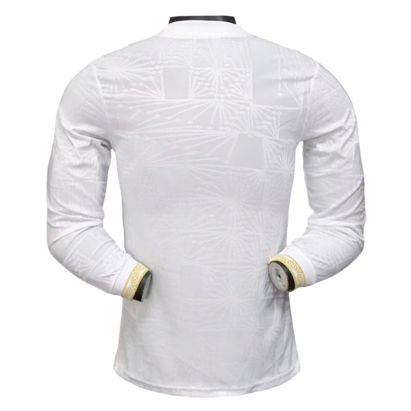 Mexico 2025 Player Gold Long Sleeve Shirt White - Image 2