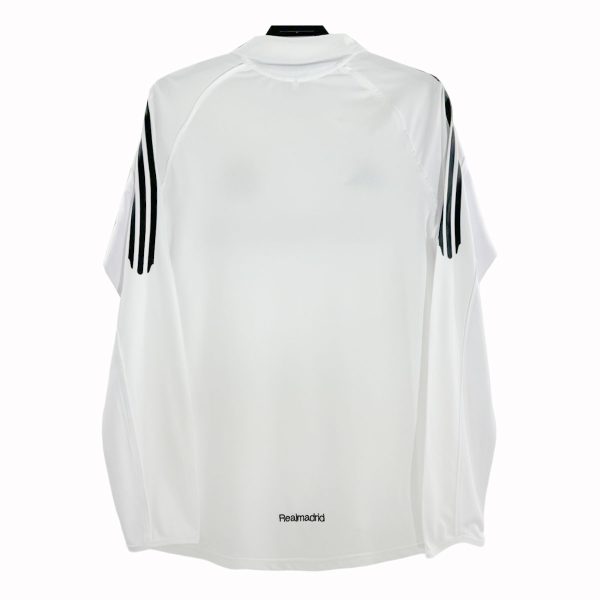 Real Madrid 2005-06 Retro Home Long Sleeve Shirt - Image 2