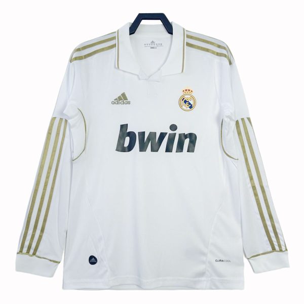 Real Madrid 2011-12 Retro Home Long Sleeve Shirt
