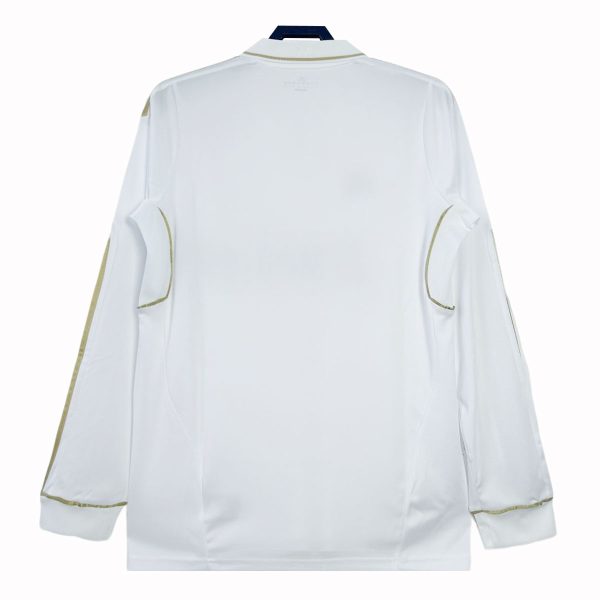 Real Madrid 2011-12 Retro Home Long Sleeve Shirt - Image 2