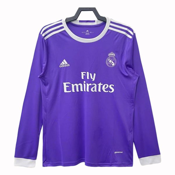 Real Madrid 2016-17 Retro Away Long Sleeve Shirt