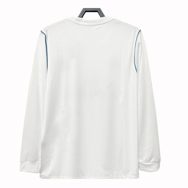 Real Madrid 2017-18 Retro Home Long Sleeve Shirt - Image 2