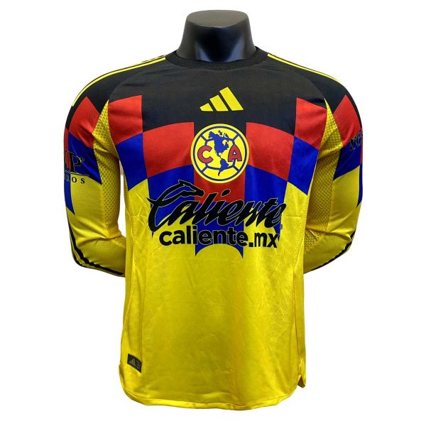 América 2025-26 Home Long Sleeve Player Shirt