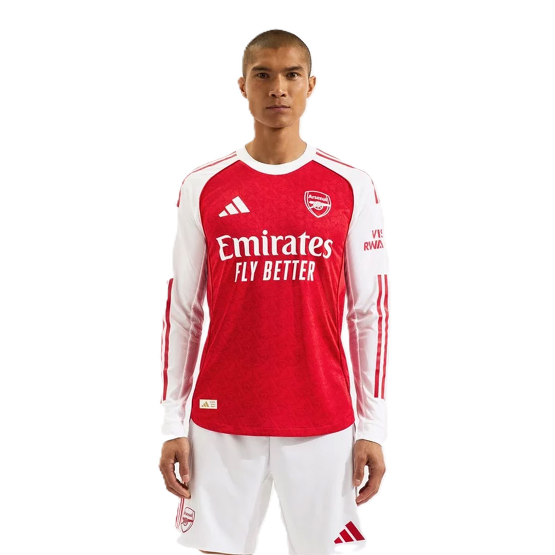 Arsenal 2025-26 Home Long Sleeve Authentic Shirt - Image 4