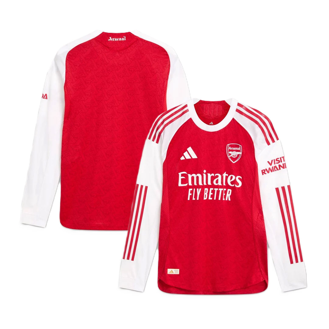 Arsenal 2025-26 Home Long Sleeve Authentic Shirt