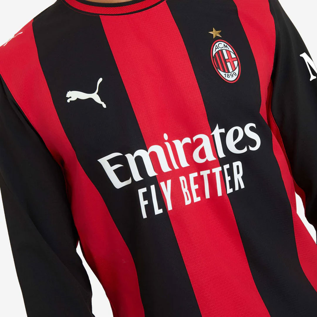 AC Milan 2026-27 Home Long Sleeve Authentic Match Shirt - Image 7