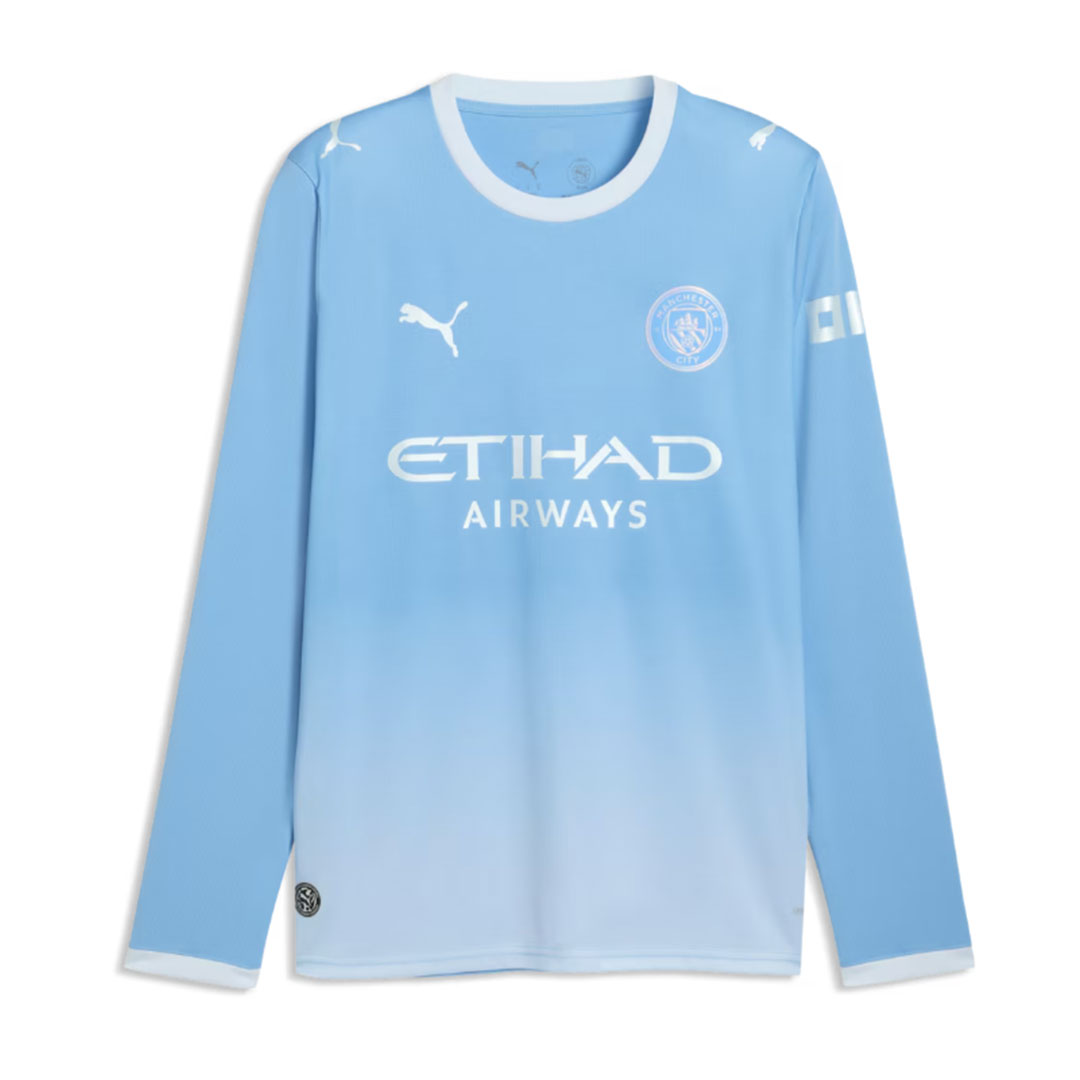 Manchester City 2026-27 Home Long Sleeve Shirt - Image 2