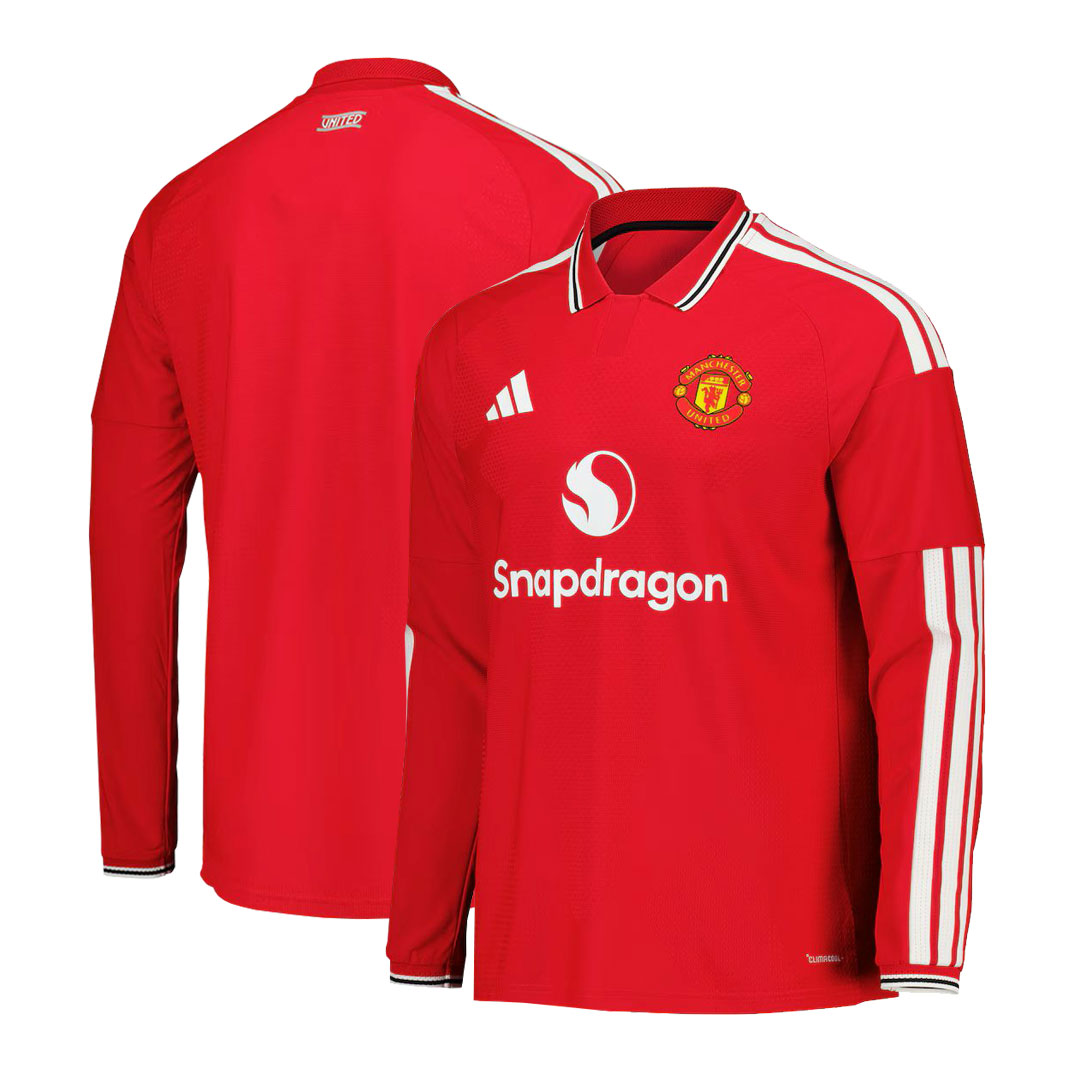 Manchester United 2026-27 Home Long Sleeve Authentic Match Shirt