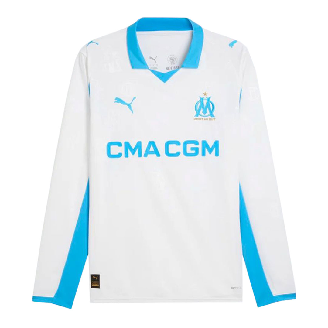 Marseille 2025-26 Home Long Sleeve Shirt - Image 4
