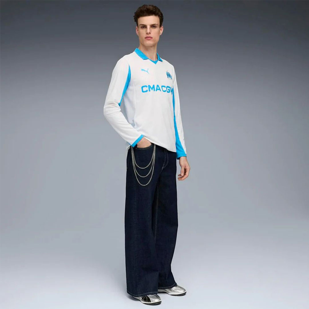 Marseille 2025-26 Home Long Sleeve Shirt - Image 6