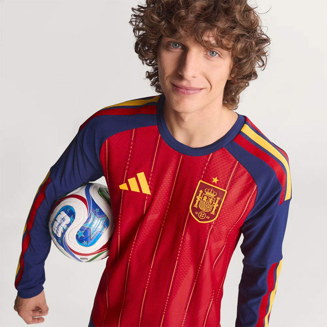 Spain 2026 FIFA World Cup Home Long Sleeve Authentic Match Shirt - Image 2