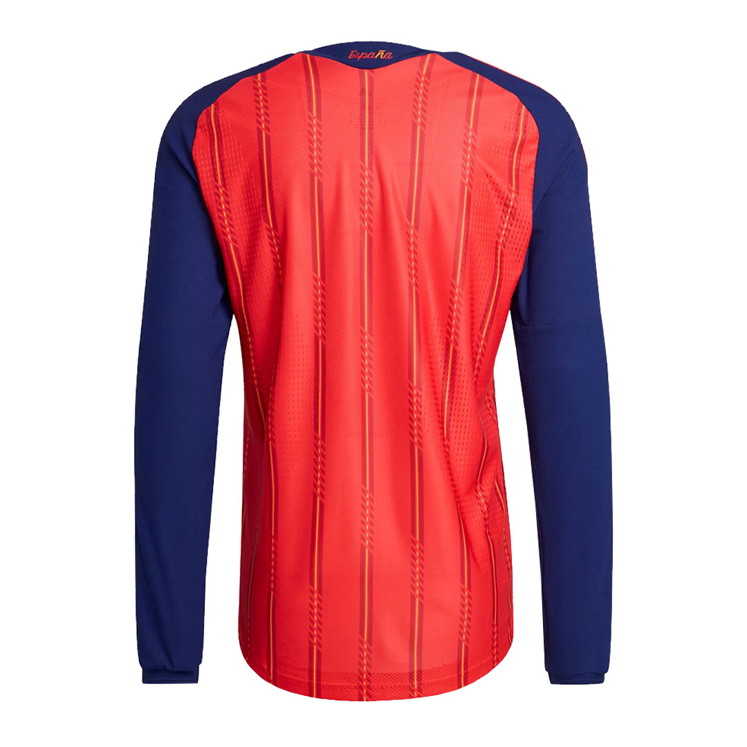 Spain 2026 FIFA World Cup Home Long Sleeve Authentic Match Shirt - Image 4