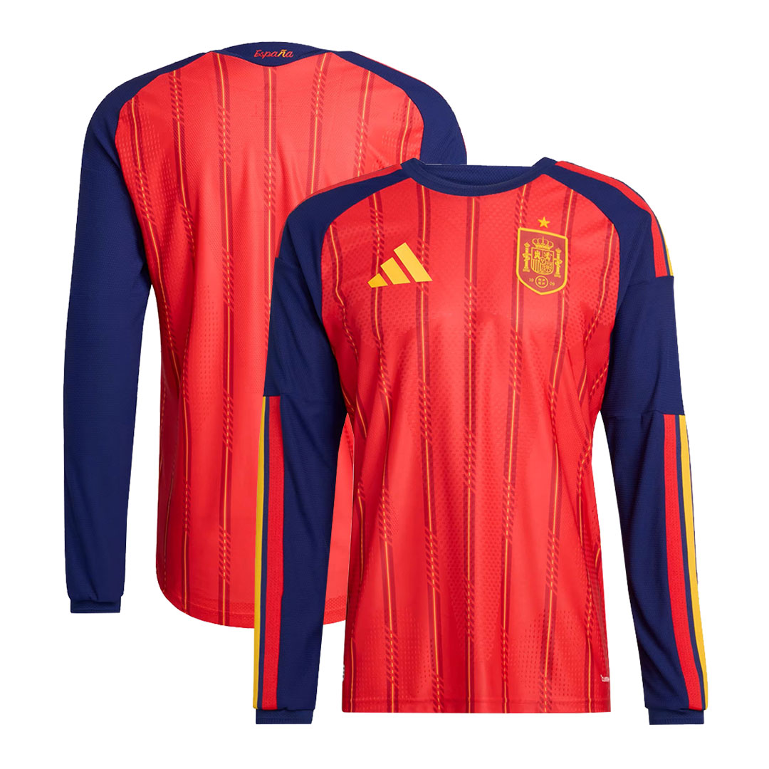 Spain 2026 FIFA World Cup Home Long Sleeve Authentic Match Shirt
